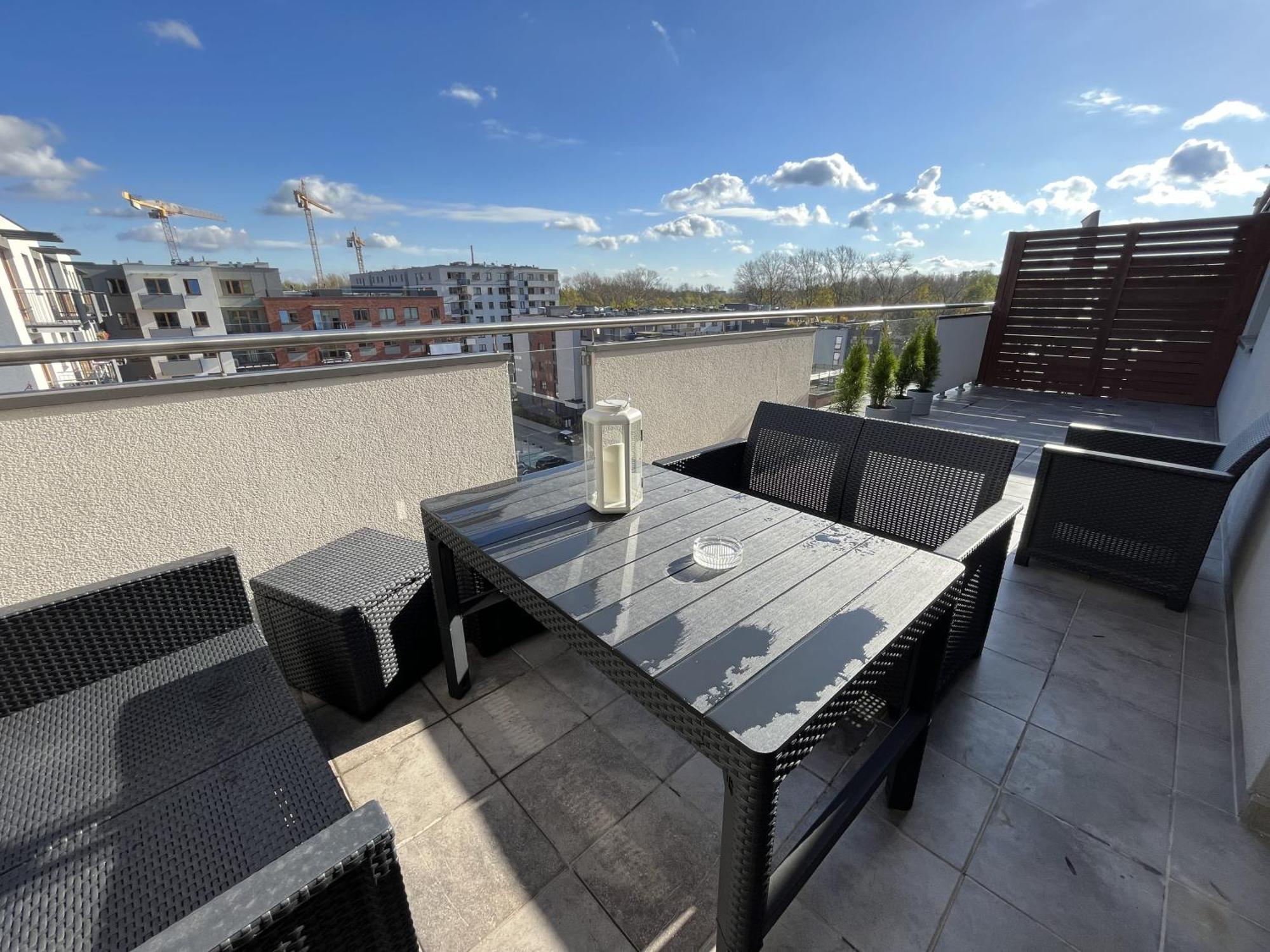 Апартаменти Apartament Z Tarasem Oraz Podziemnym Parkingiem Краків Екстер'єр фото